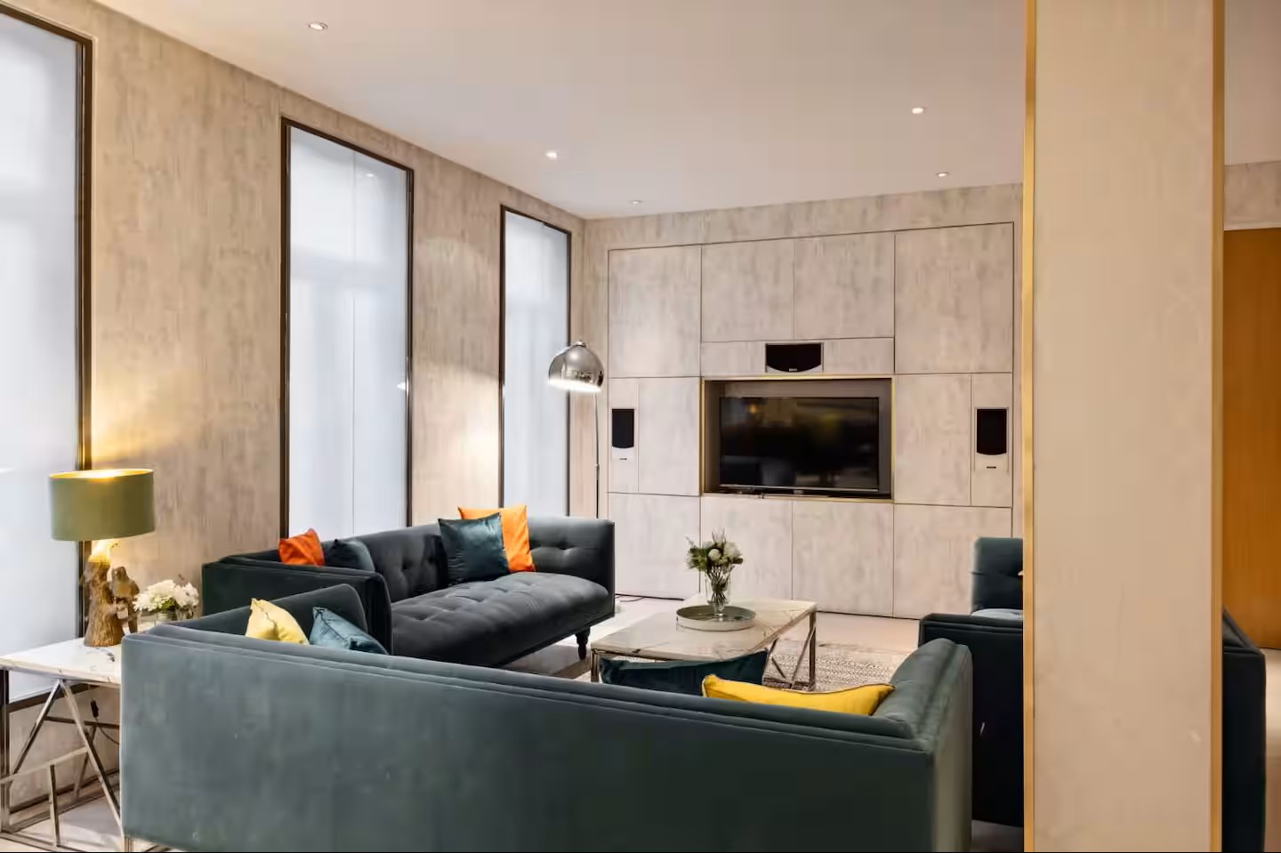Elegant Mayfair streets in central London